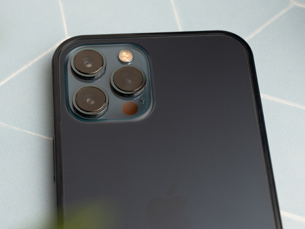 Baseus Frosted Glass ochranný kryt pro iPhone 12 Pro Max - Modrý 4